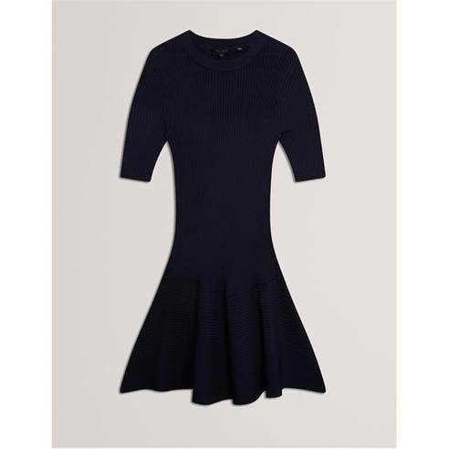 Ted Baker - Women's Short-Sleeve Knitted Jumper Dress