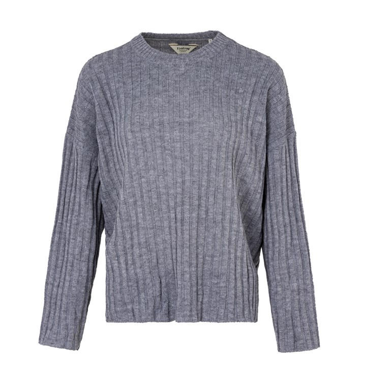 Firetrap Crew Knit Grey Marl Frasers