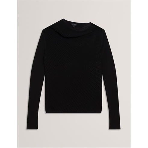Ted Baker - Women's Long Sleeve Sheer Knitted Top