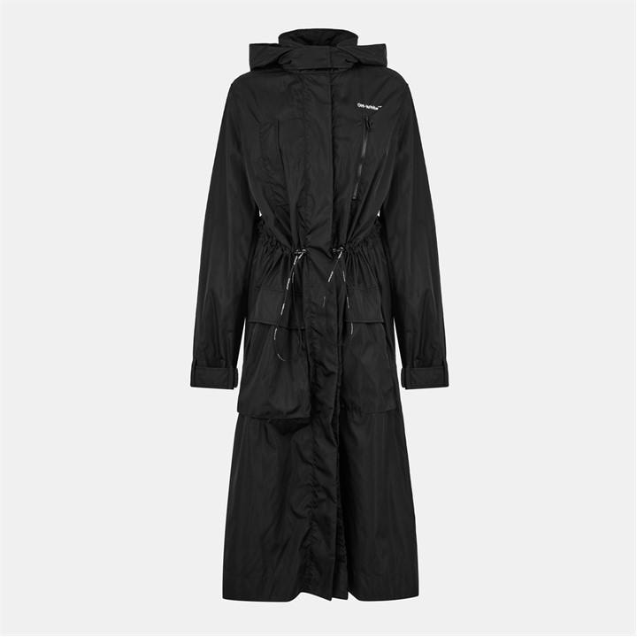 Off-white Ff Raincoat In Multi