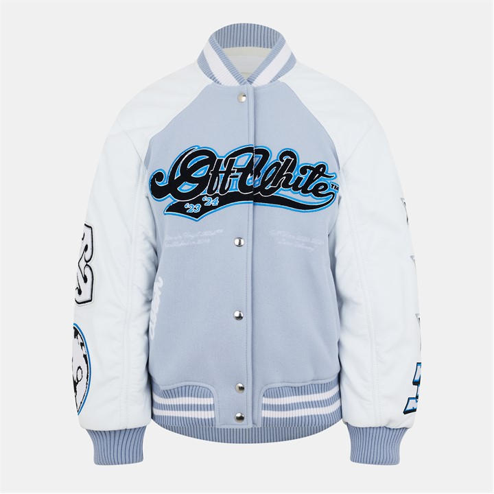 OFF-WHITE OMEN'S VARSITY JACKET, VARSITY STYLE