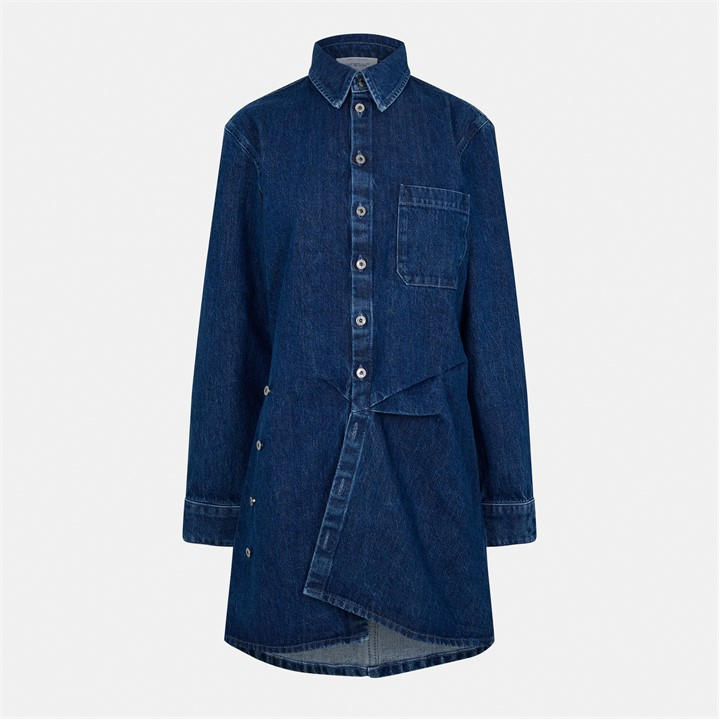 Off-white Ff Mini Dress In Blue