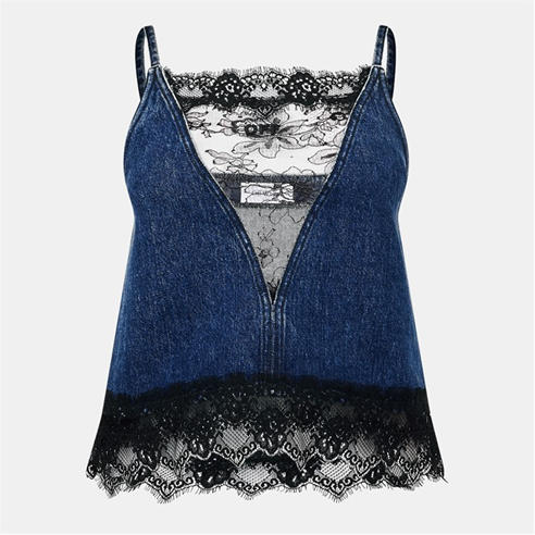 OFF WHITE - Women's Textured Ribbing Cotton Mix Knitted Top