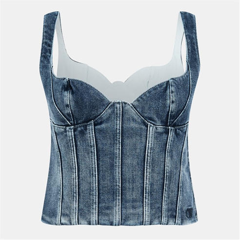 OFF WHITE - Women's Ribbed Knitted Top