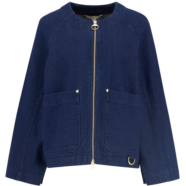 Barbour Women's Blue B.li Saima Overshirt Ld62