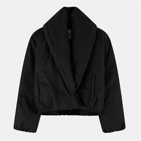 THE COUTURE CLUB - Womens Oversized Faux Fur Long Sleeve Bomber Jacket