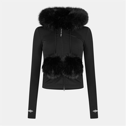 BALENCIAGA - Women's Bal Fur Pull Over Hoodie