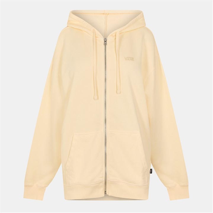 Vans Everyday Os Zip Hoodie Lemon Icing Hoody Wome In Yellow