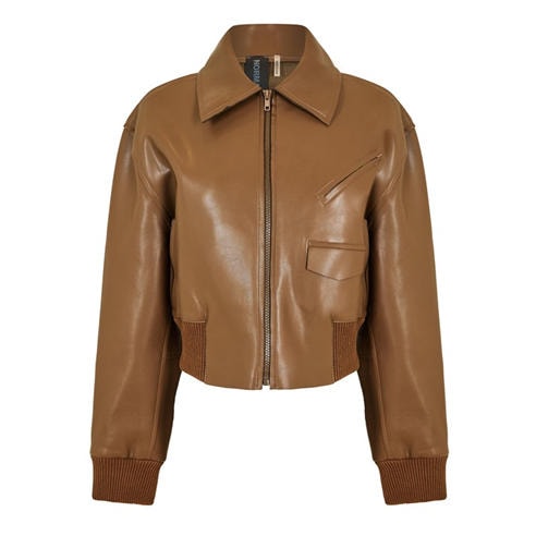 NORMA KAMALI - Women's Cropped Bomber Jacket