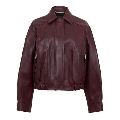 VERSACE - Women's Blouson Leather Jacket