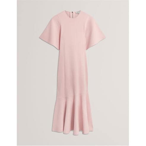 Ted Baker - Women's Short Sleeve Midi Knitted Jumper Dress