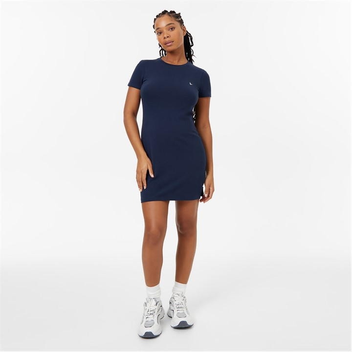 Navy - Jack Wills - Goodrington Side Stripe Ringer Mini Dress