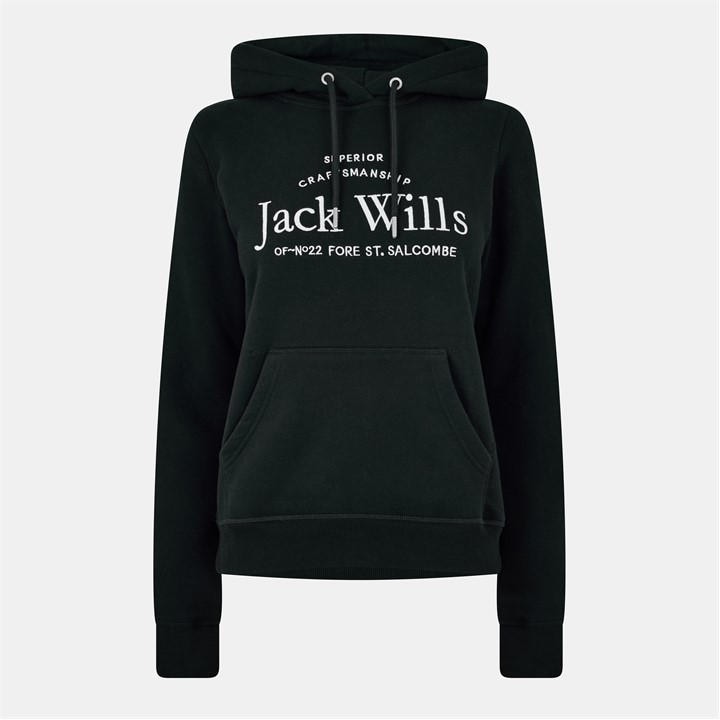 JACK WILLS HUNSTON GRAPHIC LOGO HOODIE