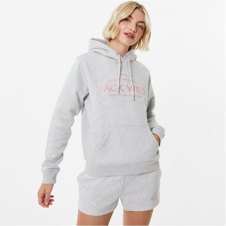 JACK WILLS HUNSTON GRAPHIC LOGO HOODIE
