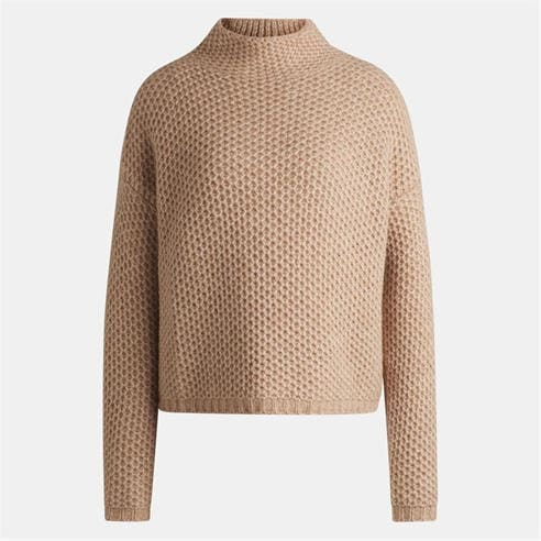 Hugo - Women's Safineynny Fitted Crew-Neck Knitted Top