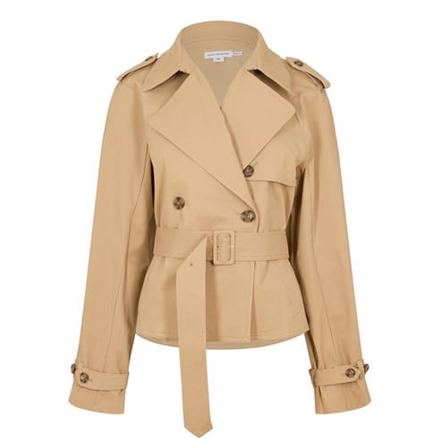 GOOD AMERICAN - Women's Cropped Trench Coat