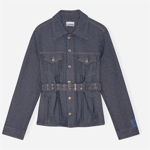 GANNI - Ganni Short Dnm Jkt Ld99