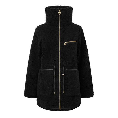 BARBOUR INTERNATIONAL - Women's Kemora Full-Zip Funnel-Neck Sherpa Jacket