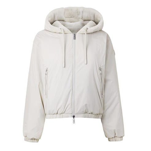 MOOSE KNUCKLES - Women's Eaton Bunny Faux Fur Oversized-Fit Bomber Jacket