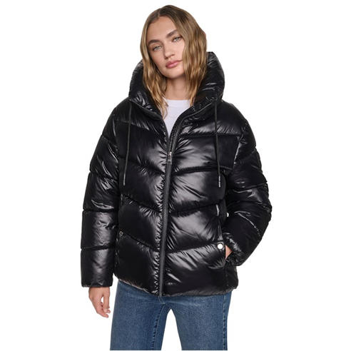 DKNY - DKNY Puffer Coat w/ Drama Collar