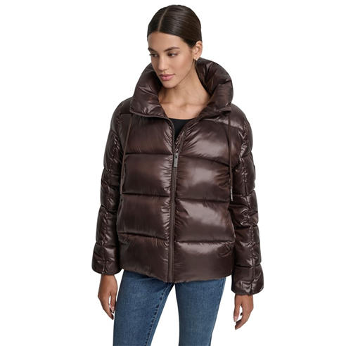 DKNY - DKNY Puffer Coat w/ Drama Collar