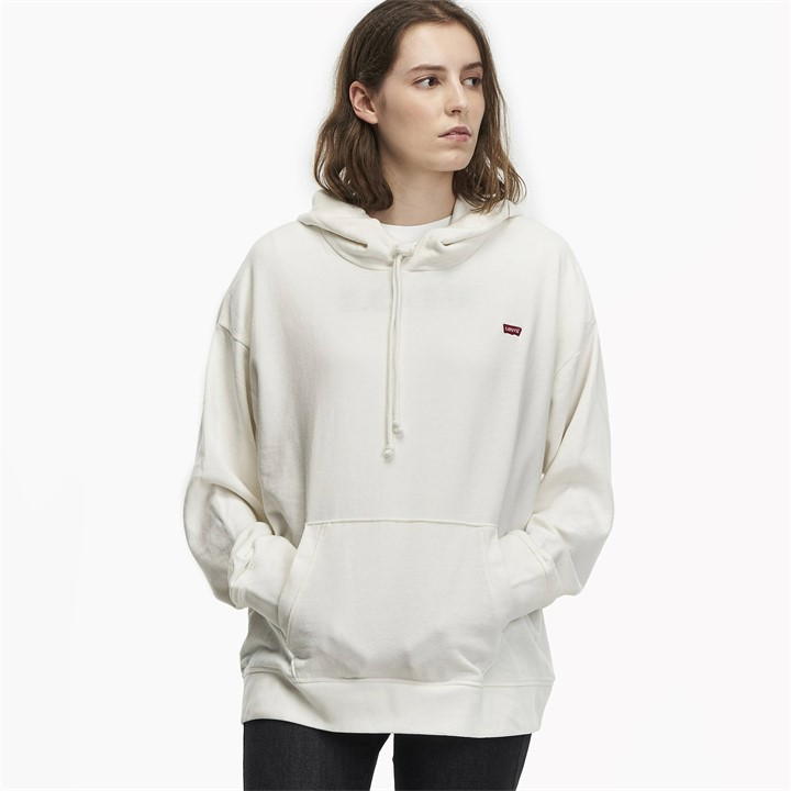 Levis Women's White Everyday Hoodie Size 8