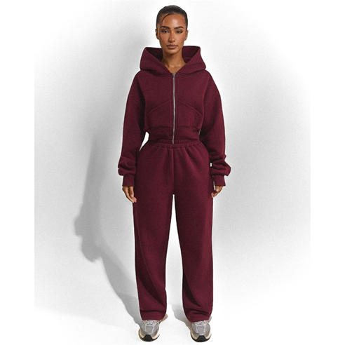 MARS THE LABEL - Womens Classics Cropped Zip Hoodie