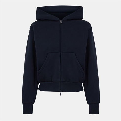 FEAR OF GOD ESSENTIALS - Women's Black Logo Zip Hoodie
