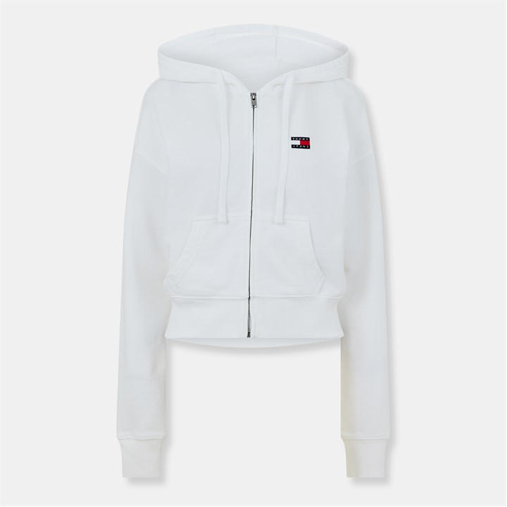 Tommy Jeans Women's Cream Tj Bxy Hd Zip Size 14