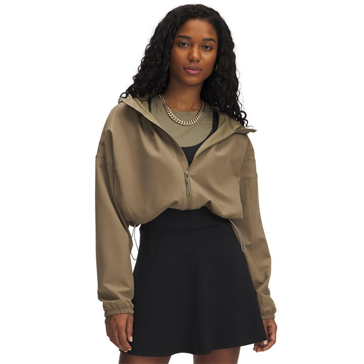 Under Armour Women's Brown Unstop Wov Jkt Size 16