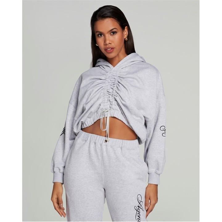 AGENT PROVOCATEUR WOMEN'S RUCHED CROPPED HOODIE