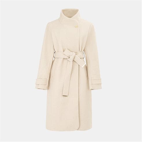 Biba - Women's Billie Belted Long Sleeve Mid-Length Overcoat