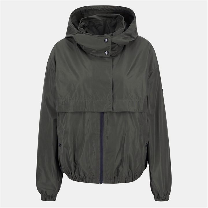 Barbour International Women's Green Lolita Showerproof Rain Jacket Size 14