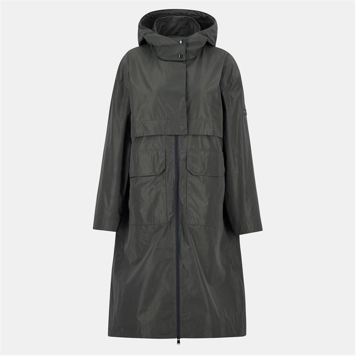 Barbour International Women's Green Roxanna Showerproof Jacket Size 14
