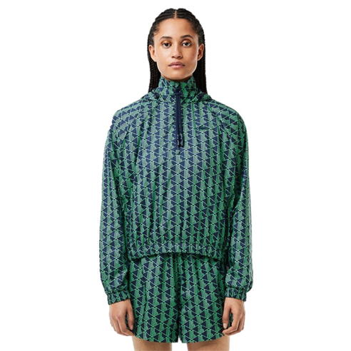 Lacoste - Women's Water-Resistant Adjustable Rain Anorak
