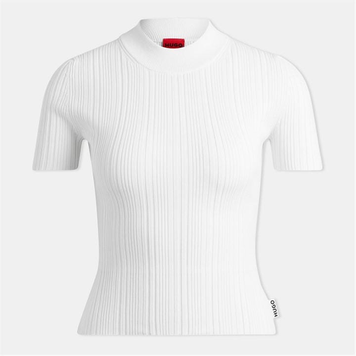 HUGO BOSS MOCK NECK KNIT T-SHIRT