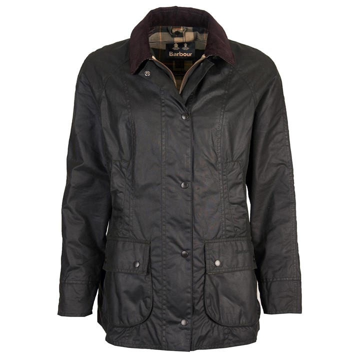 Barbour Women's Green Beadnell® Wax Jacket Size 10