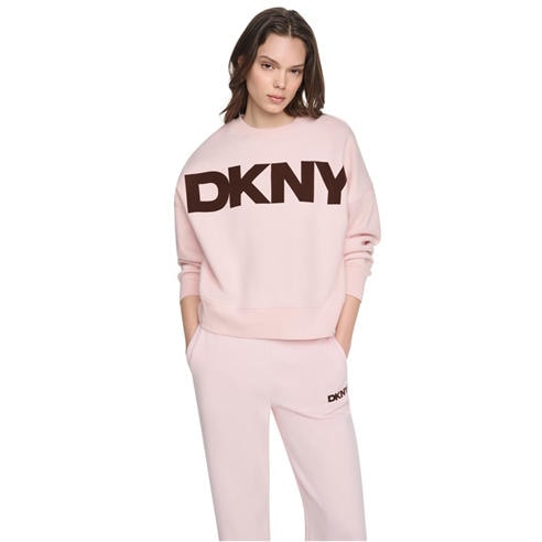 DKNY - Women's Jumbo Logo Sport Crew Neck Oversized-Fit Sweatshirt