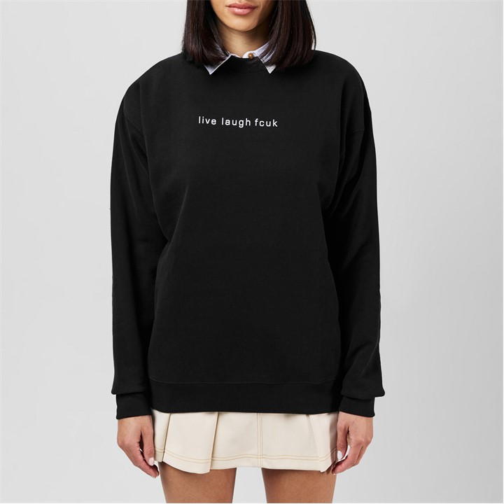 FCUK SLOGAN CREW SWEATSHIRT