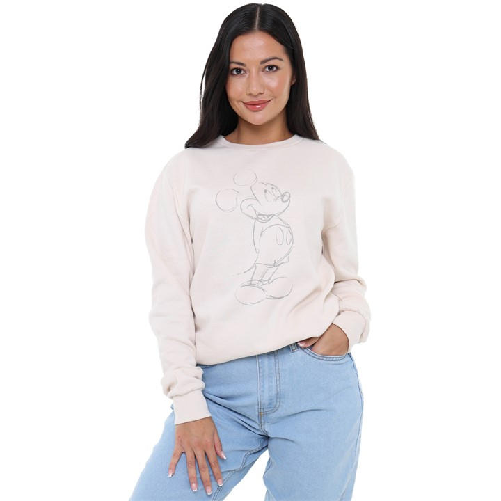 Disney Crew Jumper In Grey
