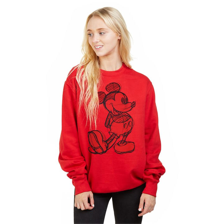 Disney Crew Jumper In Red