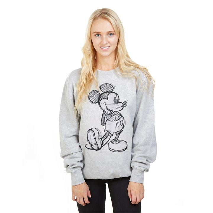 Disney Crew Jumper In Grey