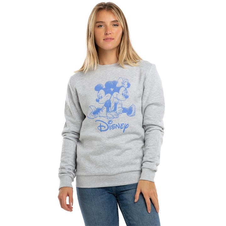 Disney Crew Jumper In Grey