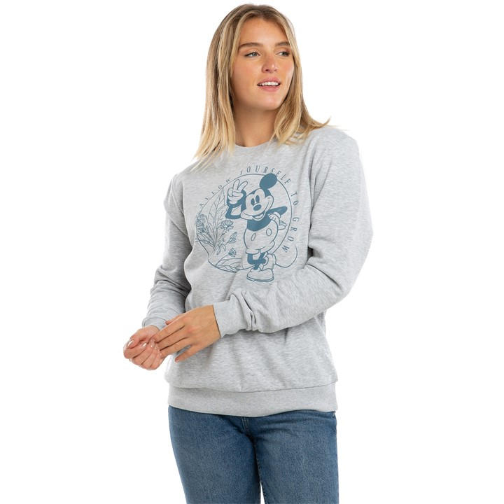 Disney Crew Jumper In Grey
