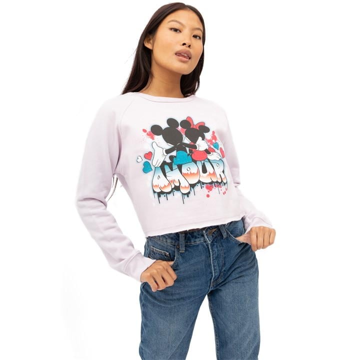 Disney Crew Jumper In Purple