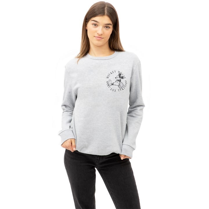 Disney Crew Jumper In Grey