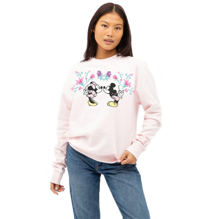 Disney Crew Jumper In Pink