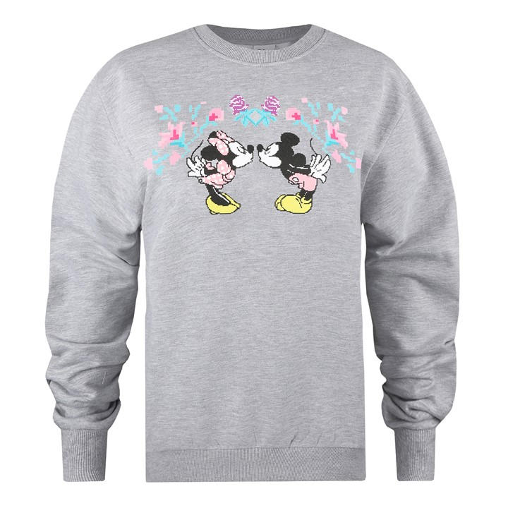Disney Crew Jumper In Grey