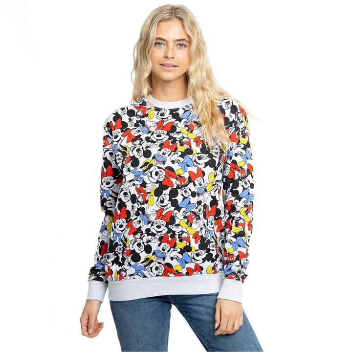 Disney Crew Jumper In Grey