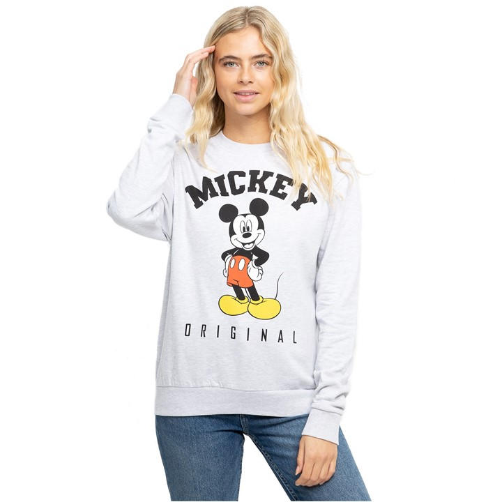 Disney Crew Jumper In Grey